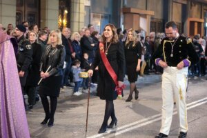 María José Catalá procesionó con los Granaderos del Cabanyal